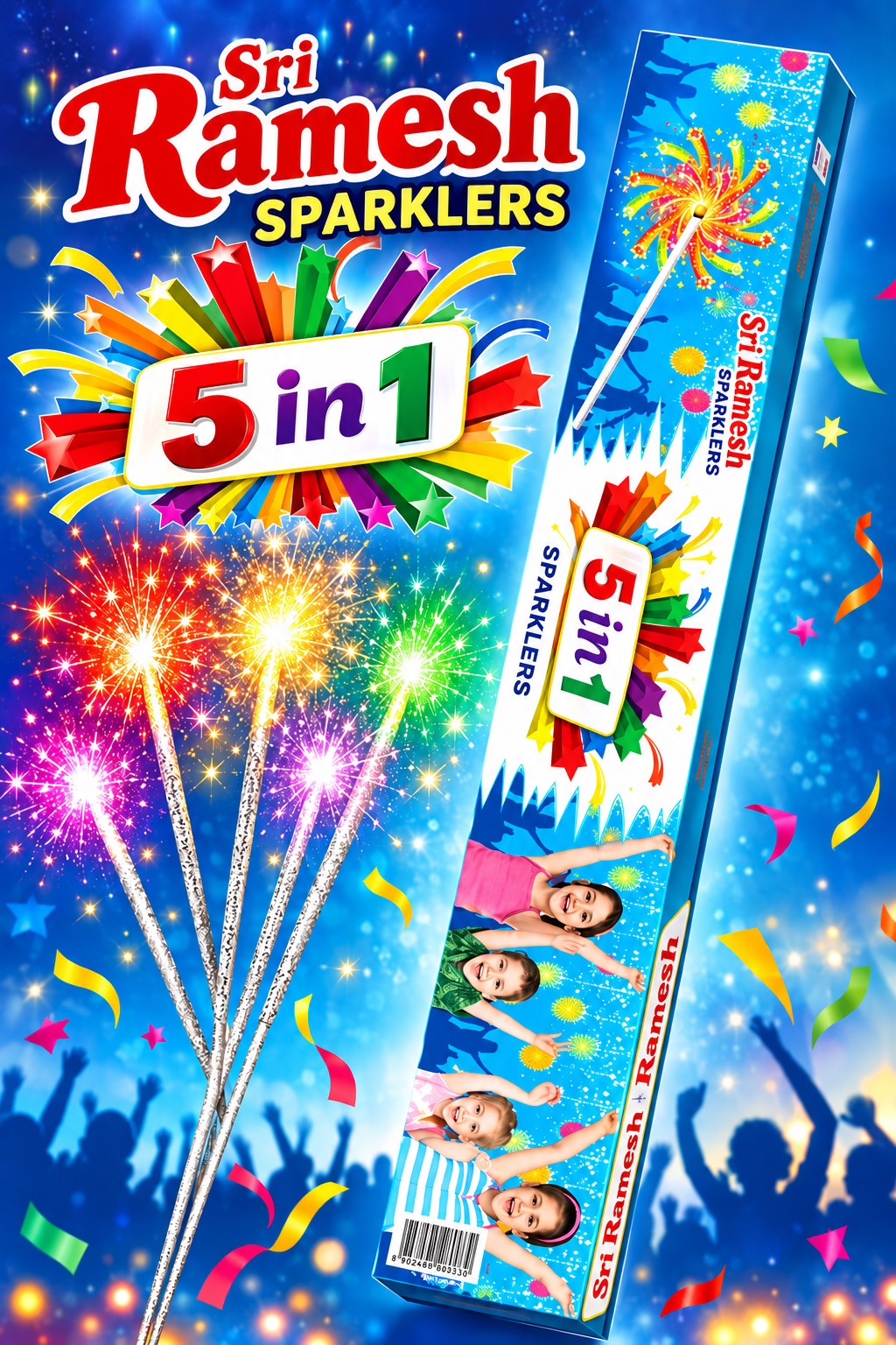 30 Cm Gold VIP (5in1) Sparklers