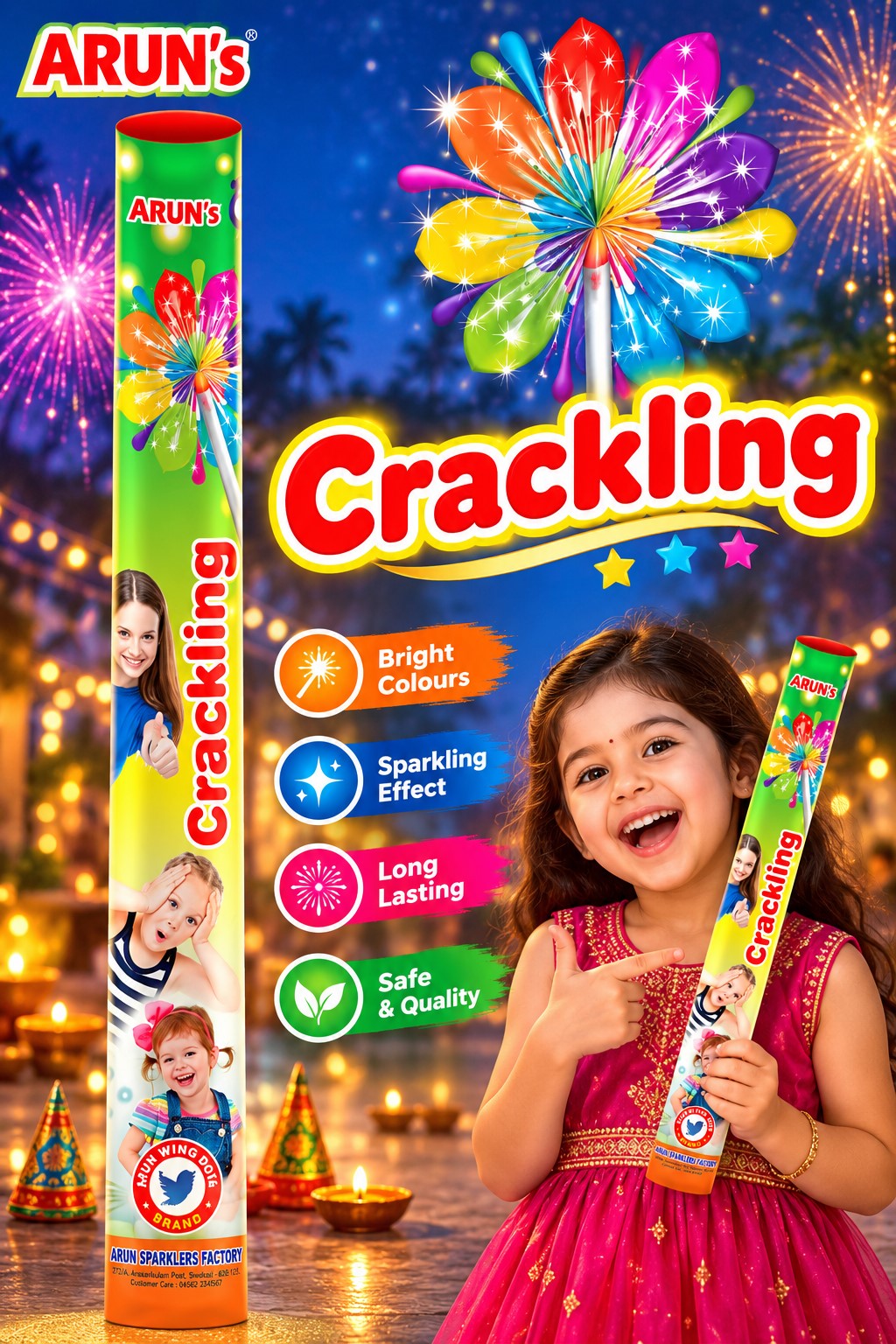 50 Cm Crackling Sparklers