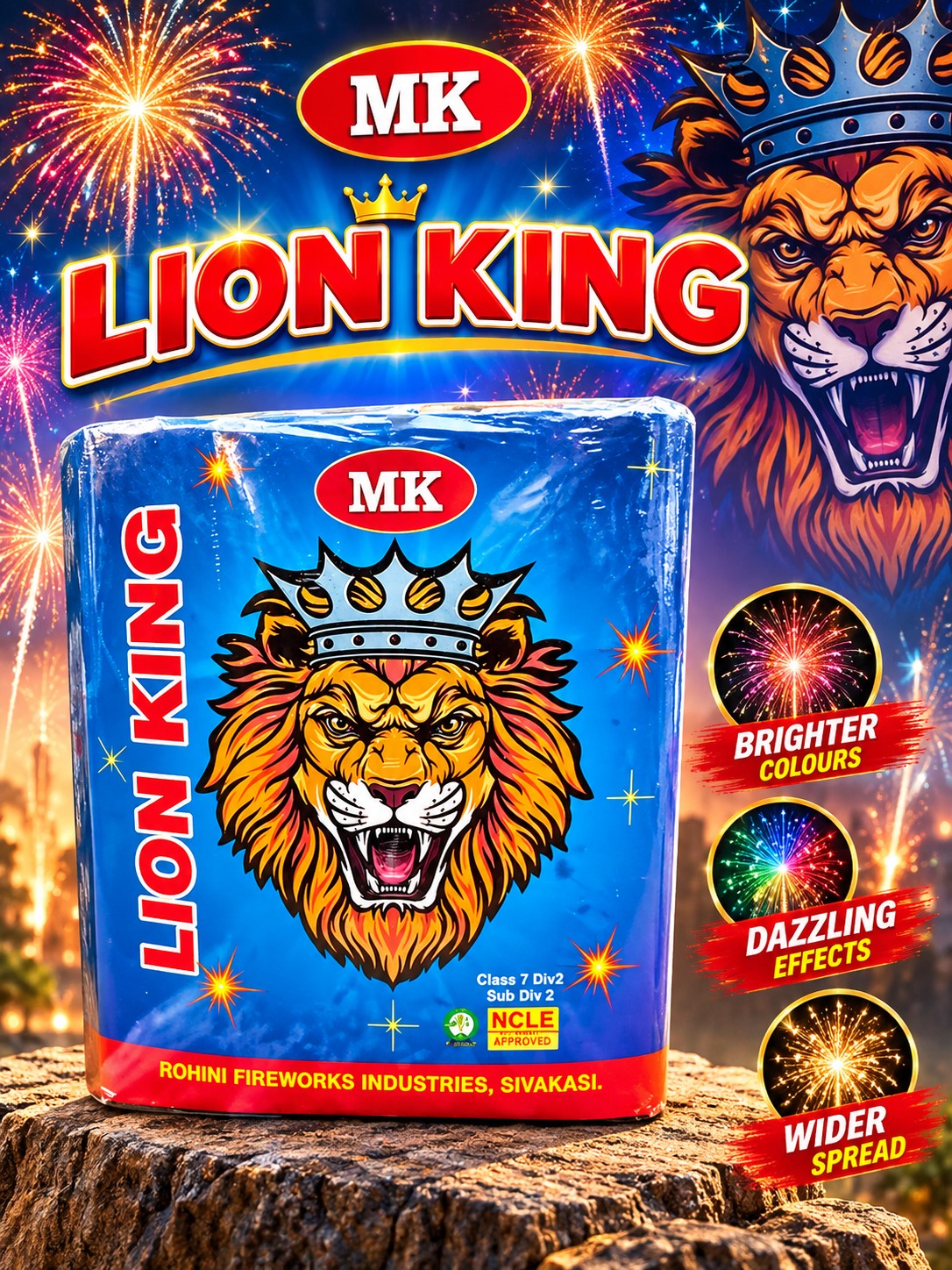 6” Lion King ( 25ply)- Machine Fuse