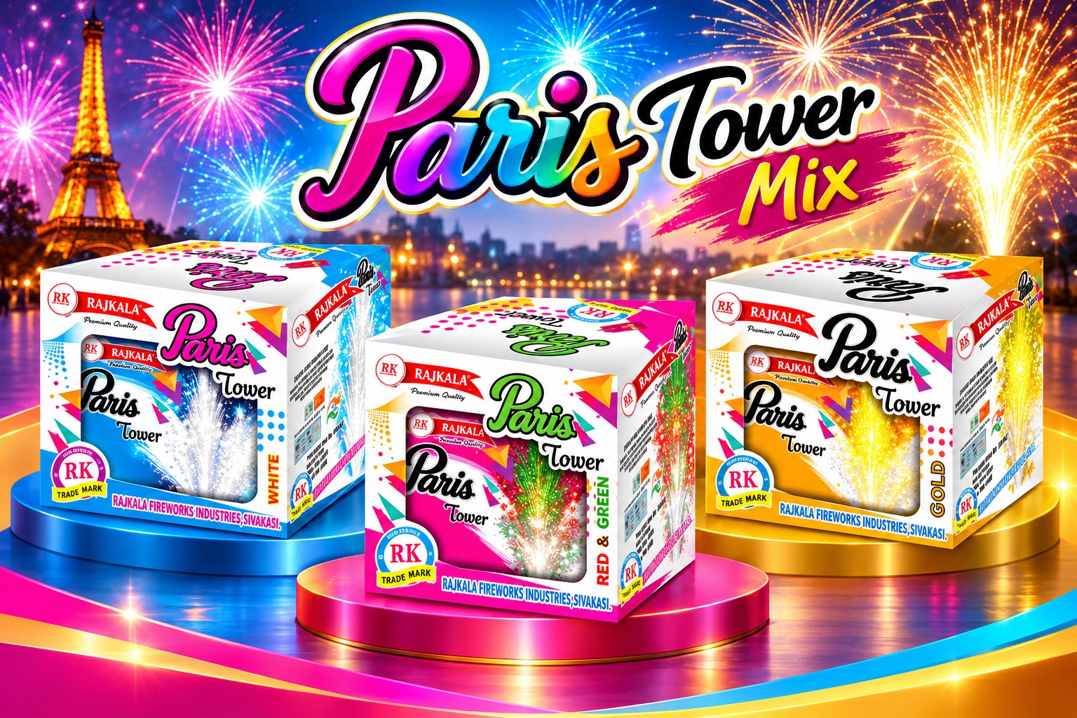 Paris Tower ( 4 Variety )