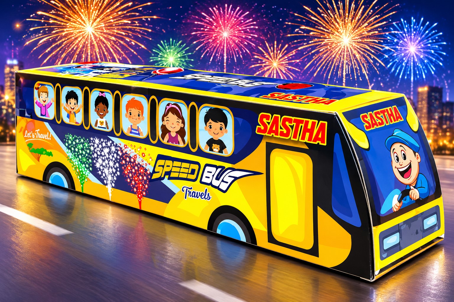 Bus Fountain (3in1) Multi Colour
