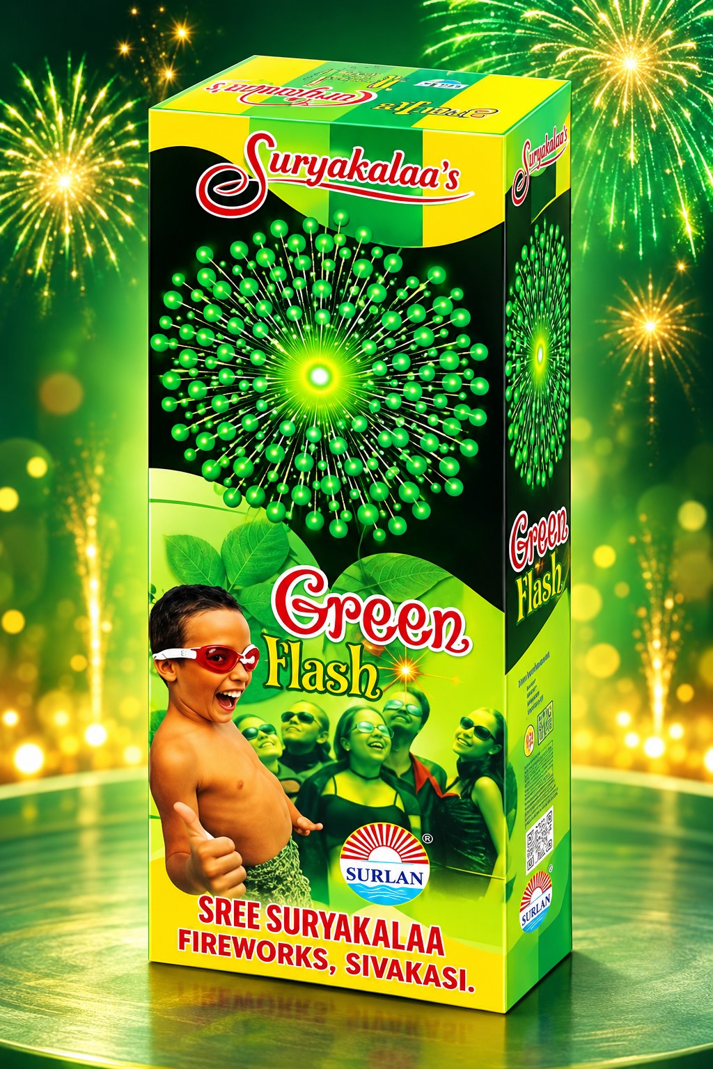 3 1/2” - Green Bees