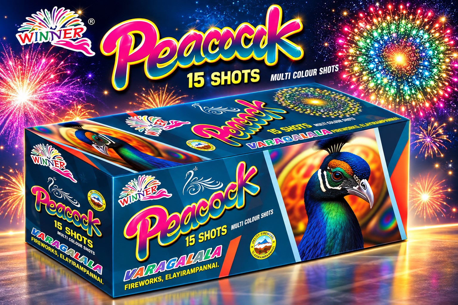 15 Shost - Multi Colour With Crackling